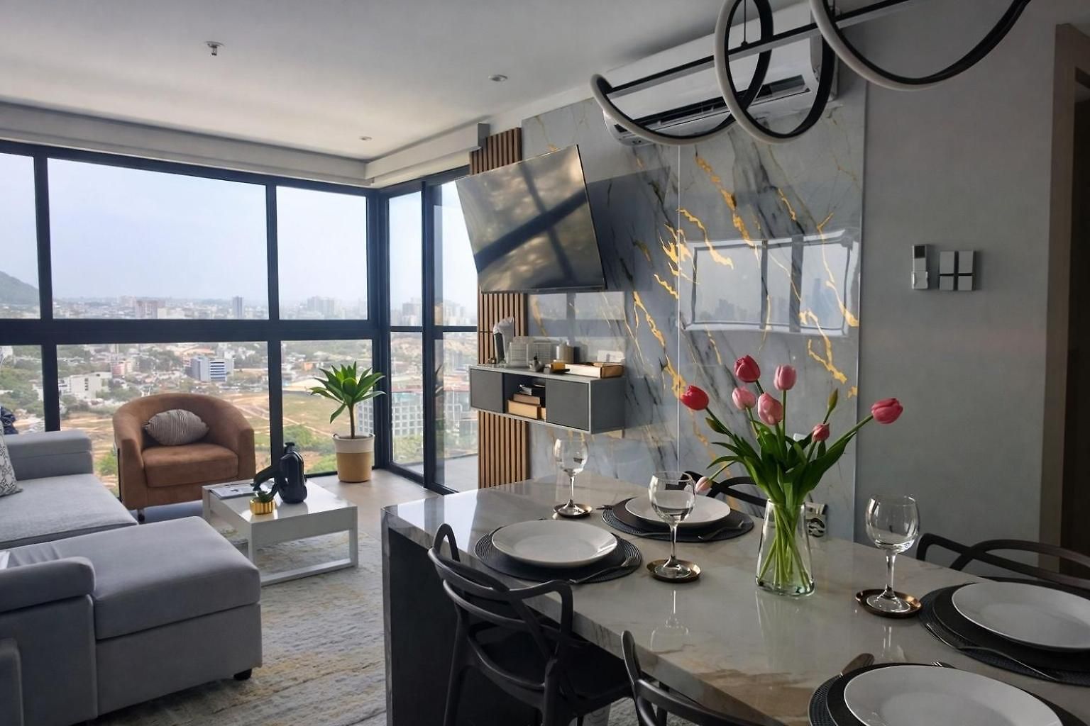 Apartment New! Ocean & City 360Views 25Fl Free Airport Pick Up By Imz Cartagena
