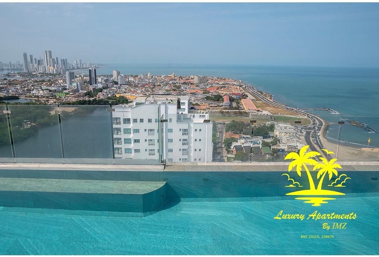 Apartment New! Ocean & City 360Views 25Fl Free Airport Pick Up By Imz Cartagena