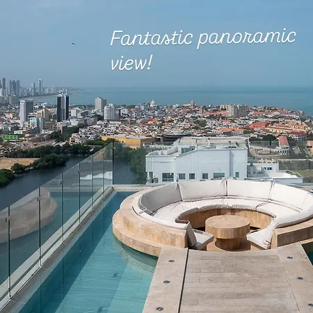 Apartment New! Ocean & City 360Views 25Fl Free Airport Pick Up By Imz Cartagena